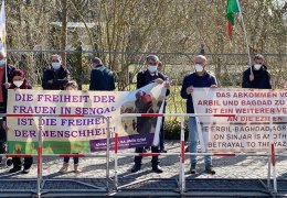 Berlin’de Şengal için eylem