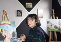 Ahşaptan tablo talaştan heykel