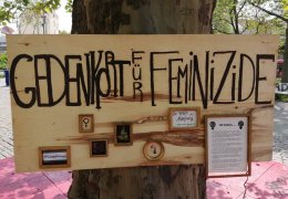 Berlin’de kadın kırımına karşı eylem