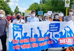 Almanya'da sağlıkçılar eylemde