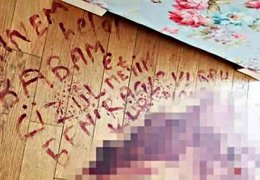 Kanıyla katilini yazdı