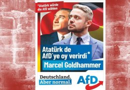 Alman faşistlerden Atatürk'lü seçim afişi