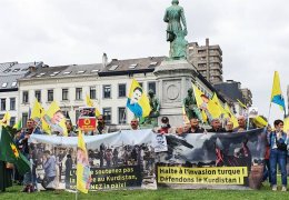 AP önünde işgal protestosu