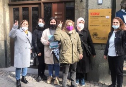 Kürt kadınları CDU ve Yeşiller partisini ziyaret etti