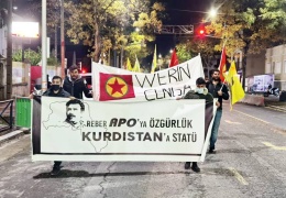 Gençler Öcalan için eylemde