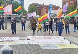 Duisburg’da kadınlar yine eylemdeydi