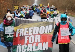 Enternasyonalistler Öcalan için yürüyor