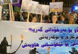Kadınlar işgali protesto etti
