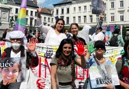 Kadınlar işgali protesto etti