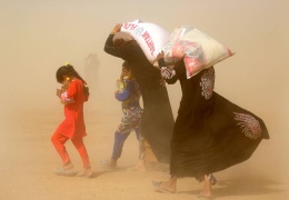 Irak'taki kum fırtınaları