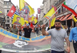 Londra’da Öcalan’a destek