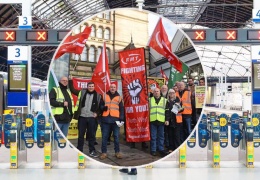 İngiltere'de demir yolu işçileri grevde