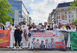 Brüksel’de kimyasal protestosu