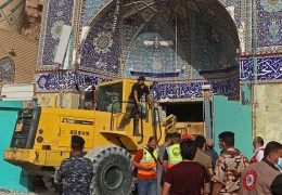 Kerbela’da türbenin çatısı çöktü 