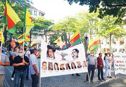 Kiel’de işgal ve tecrit protestosu