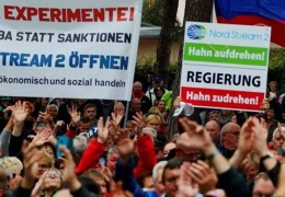 Almanya'da zamlara protesto