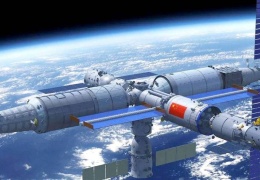 Tiangong'un son modülü kenetlendi