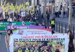 Marsilya Öcalan için yürüdü