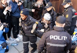 İskandinavya'da ren geyiği protestosu
