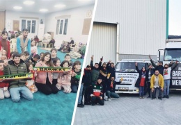Barikat depremde her yerdeydi