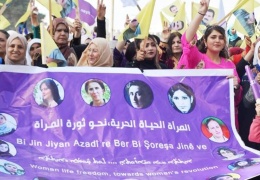 Alanlarda kadınlar ‘Jin jiyan azadî’ dedi