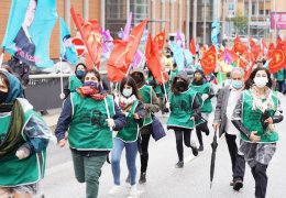 Uzun yürüyüş 35 km’de