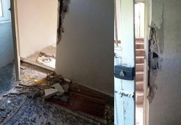 Gözaltındaki eşbaşkanın evinin kapı ve camlarını kırdılar