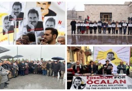 Kampanyaya ‘Abdullah Ocalanî rê azadîye’ pîle bena