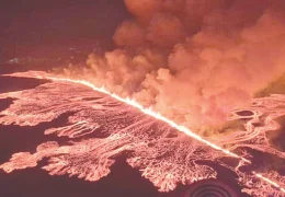 Li Îzlandayê volkan teqiya