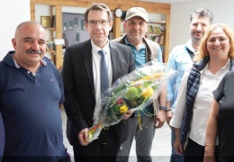 Belediye başkanından DKTM’ye ziyaret