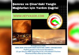 Yangın mağdurlarının çığlığına koşalım