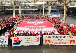 Alman işçiler uyarı grevinde