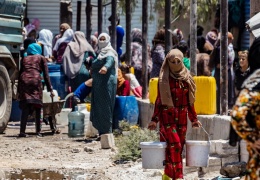 Bir buçuk milyon insan susuz