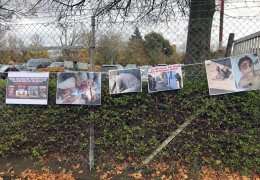 Rheinmetall önünde sivil itaatsizlik eylemi