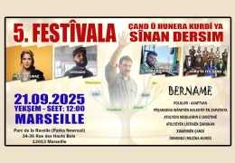 Sinan Dersim Kültür Festivali 21 Eylül’de