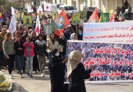 Eyn Îsa halkı alanlara çıktı