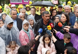 DEM Parti madencilerin yanında