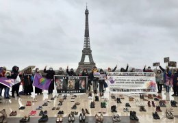 Paris’te ‘diktatör yargılansın’ eylemi