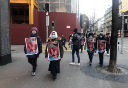 Paris şehitleri için eylem