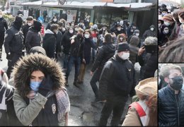 Açıklamaya polis ablukası