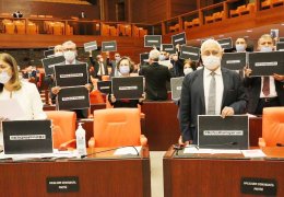 Polisin katlettikleri için eylem