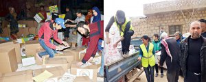 Heyva Sor yardım kolileri hazırlıyor