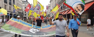 Londra’da Öcalan’a destek