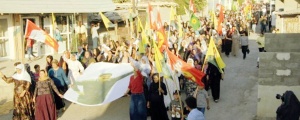 Mexmûr'da protesto yürüyüşü