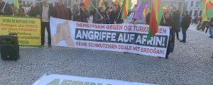 Dagirkirina Efrînê li Berlînê hat protestokirin