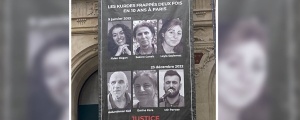 Paris’te şehitlerin posteri