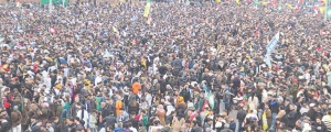 Amedê Newroza ‘Ji Ocalan re azadî’ pîroz kir