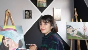 Ahşaptan tablo talaştan heykel