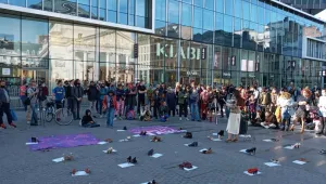 Brüksel'de İstanbul Sözleşmesi protestosu