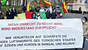 Avrupa'da Kürtler işgale karşı alanlarda